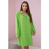 Kesi Włoski Long shirt with viscose light green color | Shoptok.si