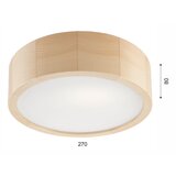 LAMKUR Svjetlo smeđa stropna svjetiljka sa staklenim sjenilom ø 27 cm Eveline – | shoptok.hr