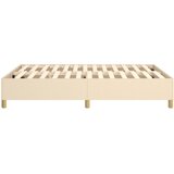 Okvir za krevet s oprugom krem 140 x 190 cm od tkanine | Eponuda.ba