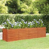 vidaXL Povišena vrtna gredica boja hrđe 320 x 80 x 77 cm čelik COR-TEN | shoptok.hr