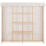 Furnova Garderobna omara iz blaga 173x40x170 cm bela, (21930360) | Shoptok.si