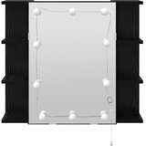  Ogledalo ormar Crni hrast 70 x 16,5 x 60 cm Konstruirano drvo | shoptok.hr