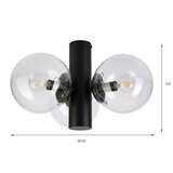  plafonsko svetlo sferio 3xE14/5W/230V crna/prozirna | Eponuda.com