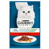 Purina vlažna hrana za mačke gourmet perle mini fileti u sosu sa govedinom i šargarepom 85g Cene