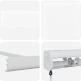 vidaXL Ročna Retraktibilna Tenda Bela 300x250 cm, Nadomestno Platno za Tendo 3x2,5 m Bela | Shoptok.si