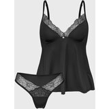Obsessive Bella Rou Top & Panties Black XS/S | Shoptok.si