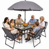  Vrtni namještaj, stol, stolice, metalni suncobran za balkon, terasu i vrt | shoptok.hr