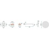 Rea Set za prikrito prhanje LUNGO COPPER BRUSH s termostatom + škatla | Shoptok.si