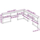  vzglavje s knjižno polico bela 200 cm trdna borovina | Shoptok.si