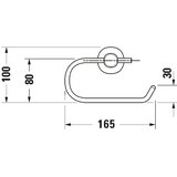 Duravit 99261000 - držač toalet papira d-code sjajni hrom | Eponuda.com