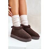 Boto Women's Suede Snow Boots On Platform Brown Nereviana | Eponuda.ba