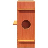 vidaXL Kuća za mačke voštano smeđa 43x43x90 cm od masivne borovine | shoptok.hr
