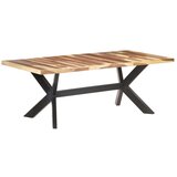 vidaXL Jedilna miza 200x100x75 cm trden les in finiš iz palisandra | Shoptok.si