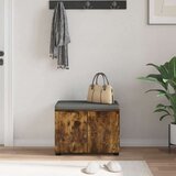  Haldna klop z blazino z vrati Dimljeni oreh 60 x 38 x 46 cm, (5000155683) Slike