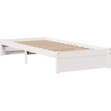  Okvir kreveta s uzglavljem bijeli 75x190 cm od borovine | Eponuda.com
