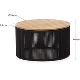 Kave Home Okrugli vrtni stol s pločom stola od bagrema ø 70 cm Dandara – | shoptok.hr