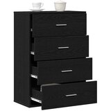  Kreveta s ladicama Crni hrast 60 x 31 x 84 cm Konstruirano drvo | shoptok.hr