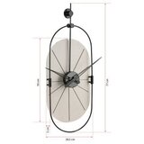 WALLXPERT dekorativni metalni zidni sat sntr white | ePonuda.com