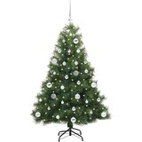 vidaXL Umjetno božićno drvce s nogom s stalakom Zelena 150 cm PE i PVC | shoptok.hr