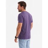 Ombre Men's classic cotton BASIC T-shirt - purple | shoptok.hr