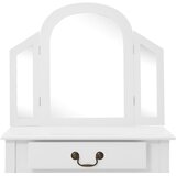  Toaletni stolić sa stolcem bijeli 65x36x128 cm paulovnija i MDF | shoptok.hr