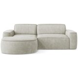 Makamii Krem kutna garnitura od šenila (s lijevim kutom/s ležaljkom) Omao – | shoptok.hr