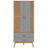  Ormar OLDEN sivo-smeđi 76,5 x 53 x 172 cm od masivne borovine | Eponuda.com