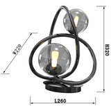 Wofi 8014-205 - LED Stona lampa NANCY 2xG9/3,5W/230V crna/hrom | Eponuda.com