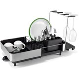 Joseph Joseph Črn plastičen nastavljiv odcejalnik posode 35,5x38 cm Extend Steel Plus – | Shoptok.si