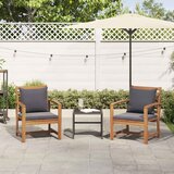  Stolica s jastukom 2 Komad Smeđa i tamno siva 65 x 60 x 76,5 cm | shoptok.hr