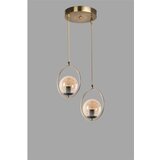 Opviq Ring 2 Li Tepsili Bal Camlı Eskitme Sarkıt Copper Chandelier | Eponuda.com