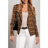 Fenzy Blazer S Klasičnim Ovratnikom Chiarana, Gorčična cene