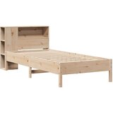 vidaXL Krevet s regalom za knjige bez madraca 75x190 cm borovina | shoptok.hr