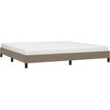  Okvir za krevet bez madraca smeđesivi 200x200 cm od tkanine | shoptok.hr