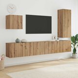 vidaXL TV zidna enota 5 pcs Umetni hrast Konstruiran les | Shoptok.si