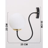 Squid Lighting Črna/bela stenska svetilka ø 15 cm Oslo – | Shoptok.si