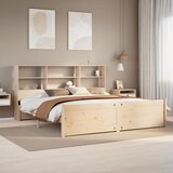 vidaXL Knjižna postelja brez vzmetnice 180x200 cm trdna borovina | Shoptok.si