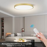  Immax NEO 07312L-LED prigušiva stropna svetiljka SEMPLICI 128W/230V prečnik 100 cm Wi-Fi Tuya zlatna + daljinski upravljač | Eponuda.com