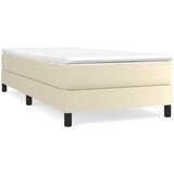  s oprugama i madracem krem 100x200 cm od umjetne kože | shoptok.hr