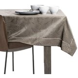 AmeliaHome Stolnjak Gaia s manšetom i obrubom 120x160 cm, cappuccino | shoptok.hr