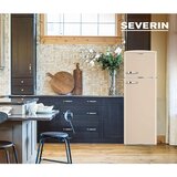 Severin Retro prostostoječi hladilnik, bež, 246 L, RKG 8985 | Shoptok.si