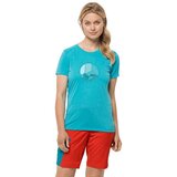 Jack Wolfskin crosstrail graphic t w ženska majica - plava Cene