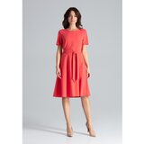 Lenitif Ženska večernja haljina L043 smeđa krema | Crveno Cene