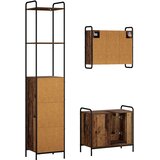  Set ormarića za kupaonicu 3 kom. Staro drvo 40 x 36 x 200,5 cm | shoptok.hr
