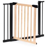 ECO TOYS Sigurnosna ograda, 74-100 cm, za stepenice i vrata, metal i drvo, dodatni paneli, | shoptok.hr