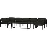  Vrtna sedežna garnitura 8-delna z blazinami aluminij antracit - - antracit siva - 46.55 - N/A - | Shoptok.si