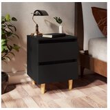  Noćni ormarići 2 kom crni 40 x 35 x 50 cm | shoptok.hr