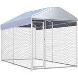  Vanjski kavez za pse s nadstrešnicom 382 x 192 x 225 cm | shoptok.hr