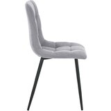 P & B STOL S ŠTIRIMI NOGAMI, les, kovina, tekstil siva | Shoptok.si