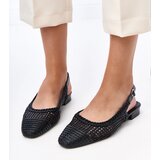 Gemre Black lace slingback ballet flats Eve | shoptok.hr